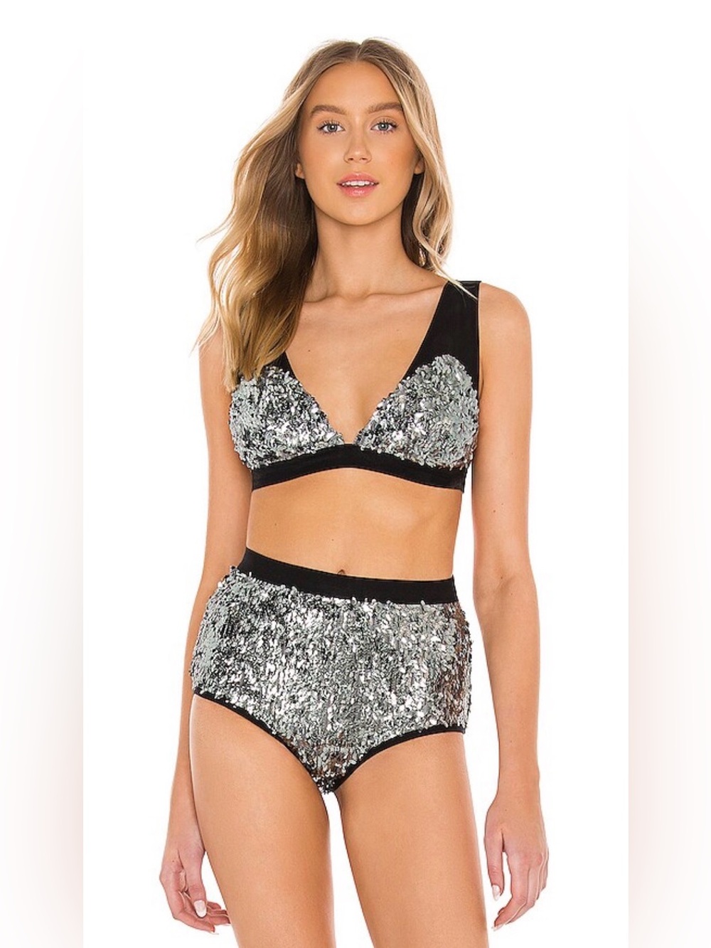 FREE PEOPLE LET IT SHINE Set a in pewter XS/S